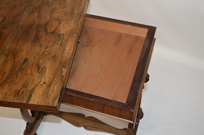 Lot 377 - Victorian rosewood fold-over card table