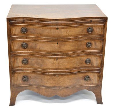 Lot 399 - Mahogany chest of drawers