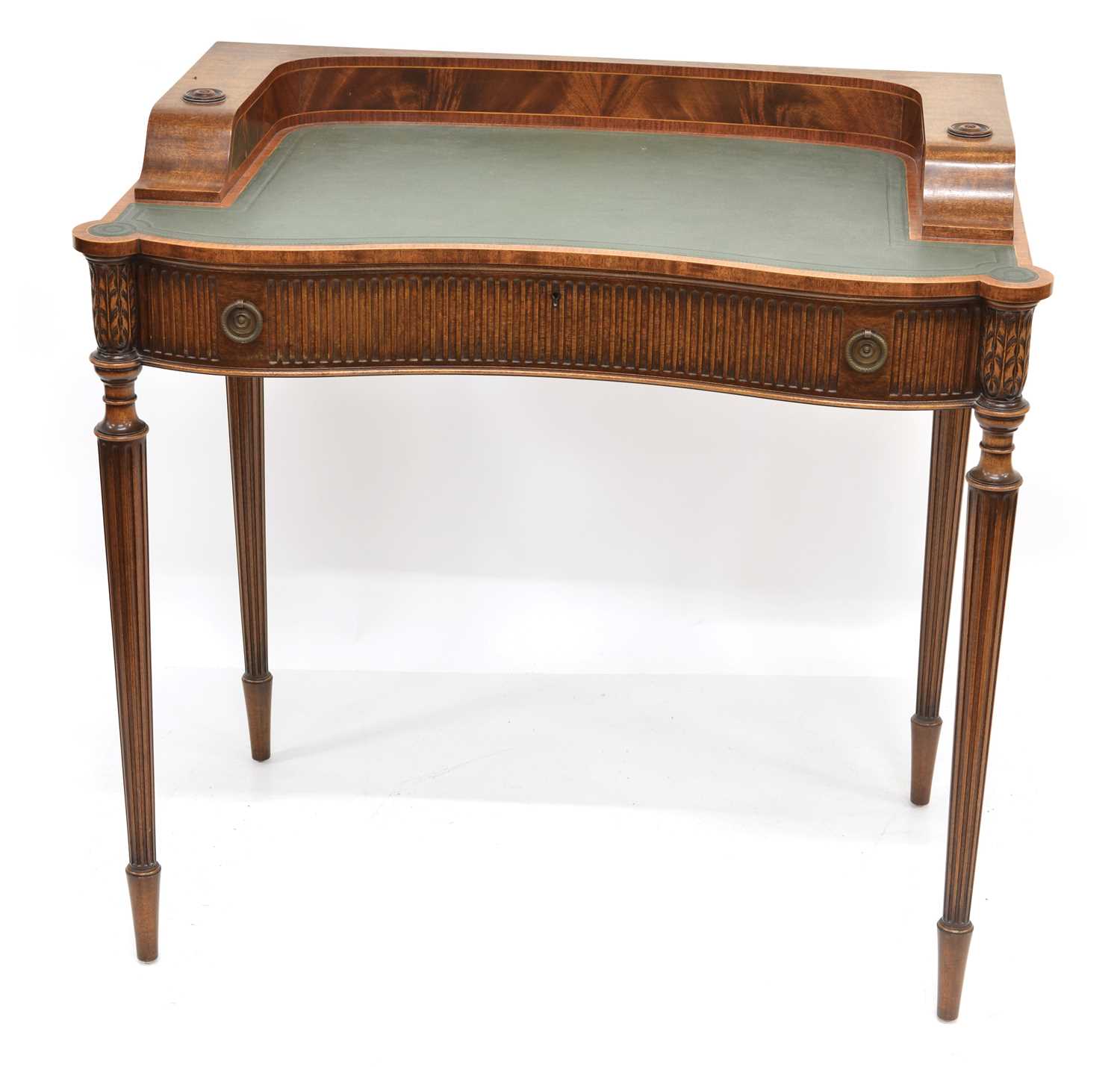 348 - Mid-20th-century mahogany writing desk