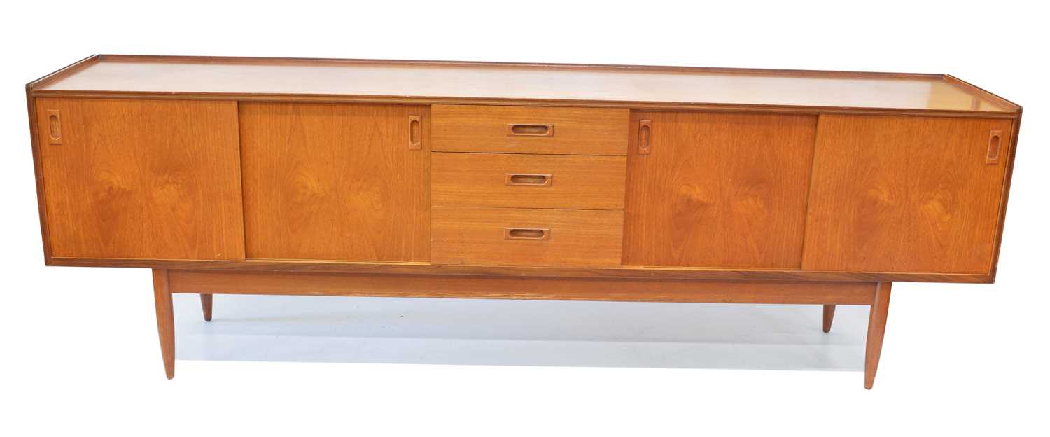 Lot 258 - Mid 20th Century Scandinavian style teak sideboard