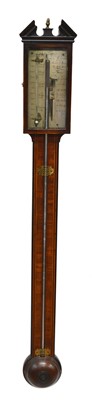 Lot 317 - More & Meroni, Manchester, mahogany stick barometer