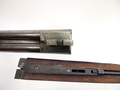 Lot 111 - AYA 12 bore side by side shotgun LICENCE REQUIRED