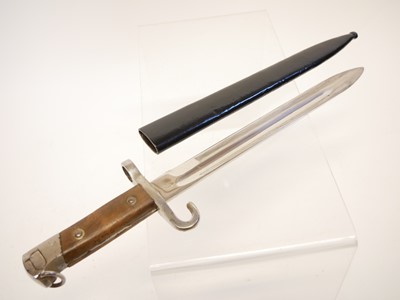 Lot 291 - Austro-Hungarian Mannlicher M95 bayonet and scabbard