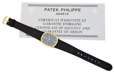 Lot 135 - An 18ct gold Patek Philippe Golden Ellipse wristwatch
