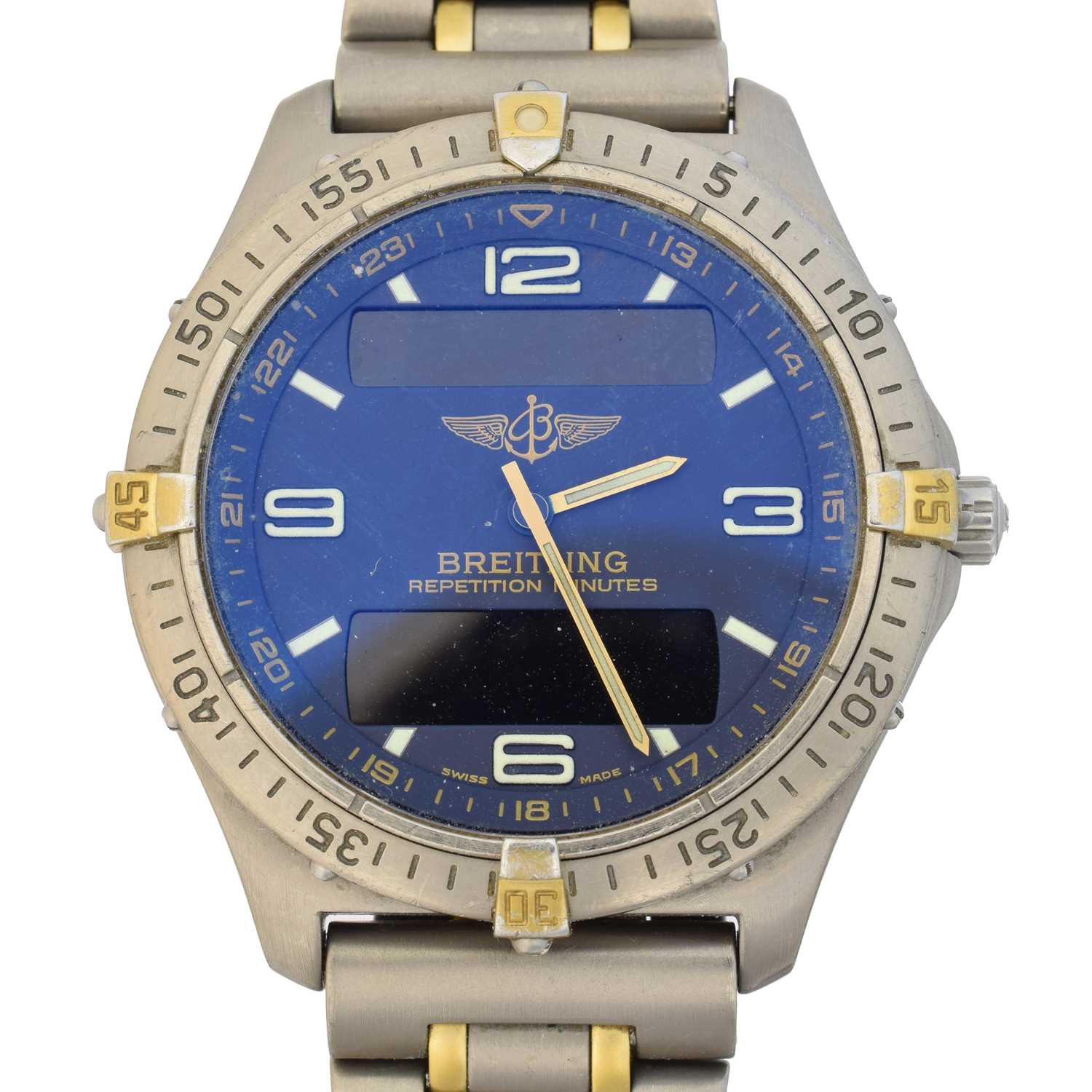 Lot 96 - A titanium Breitling Aerospace watch