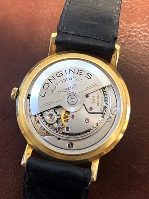 Lot 119 - A 1960s 18ct gold Longines Flagship automatic wristwatch