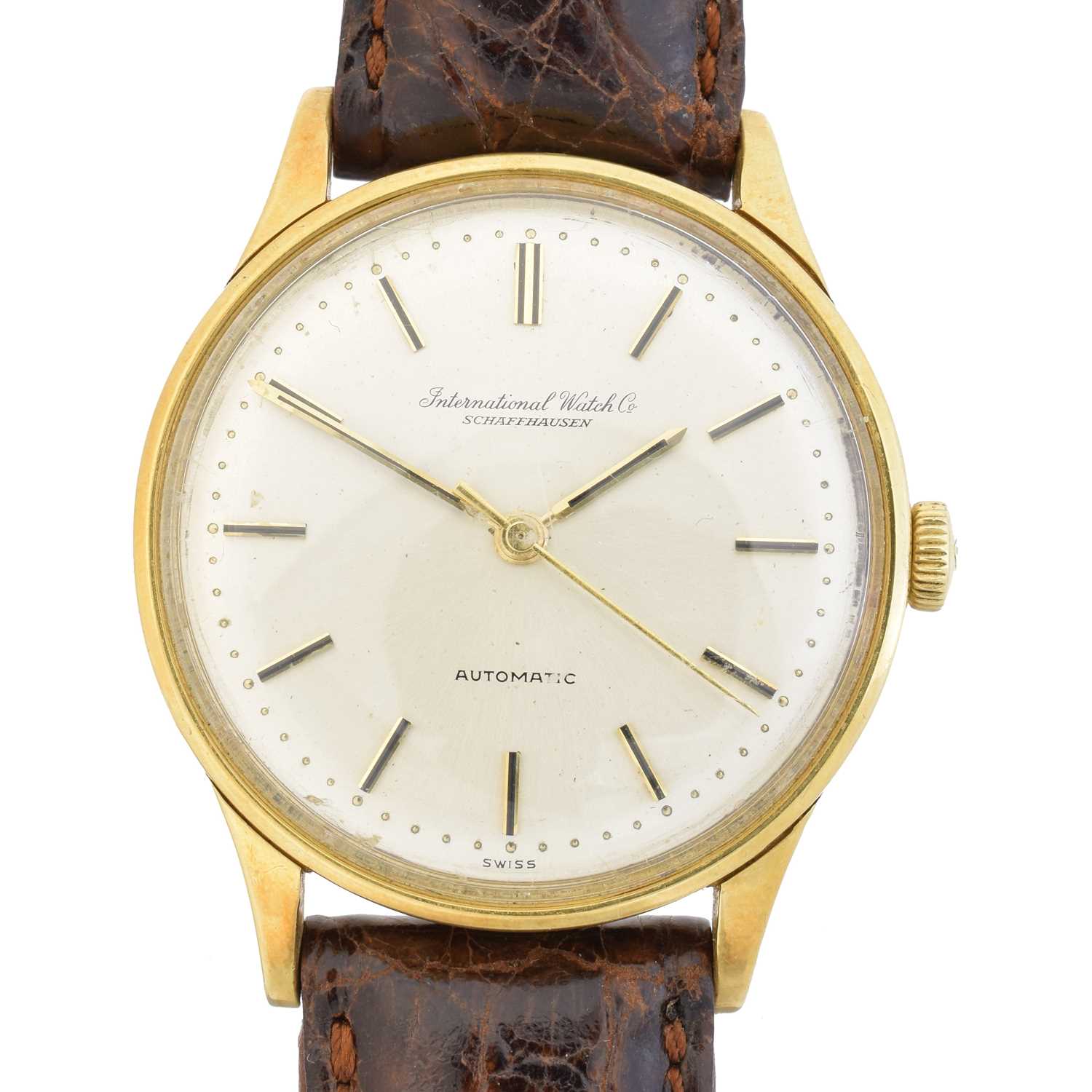 114 - A 1960s 18ct gold IWC automatic wristwatch,