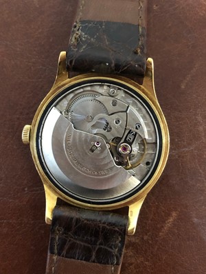 Lot 114 - A 1960s 18ct gold IWC automatic wristwatch