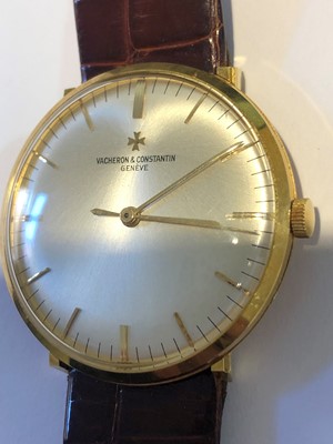 Lot 160 - A 1960s 18ct gold Vacheron & Constantin wristwatch