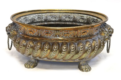 Lot 323 - Early 19th-century continental brass planter