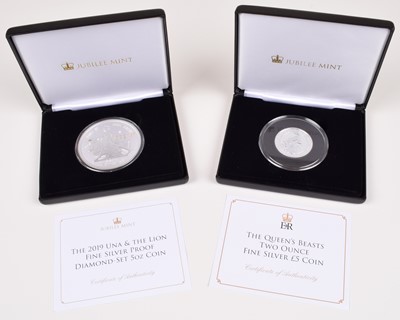 Lot 56 - Two cased Jubilee Mint Silver Proof Coins (2).