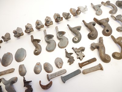 Lot 283 - Collection of hammers, frizzens, barrel keys and top jaws