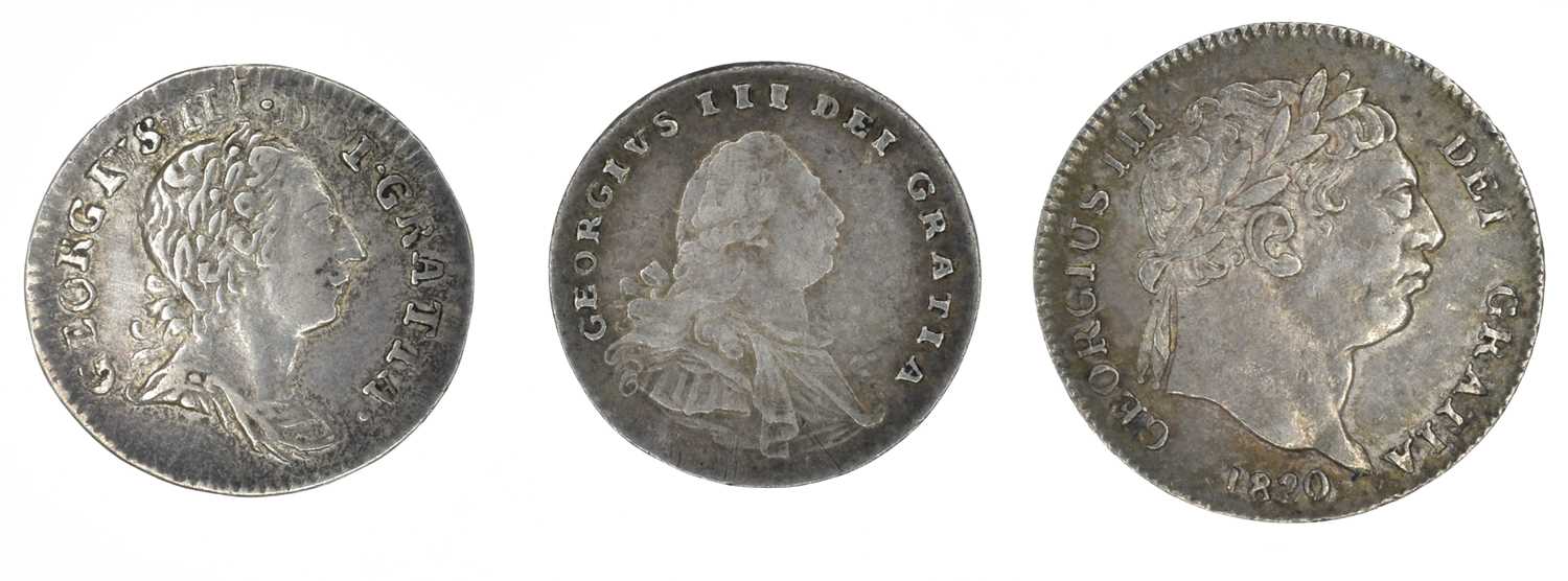 Lot 3 - King George III Maundy silver coins (7).
