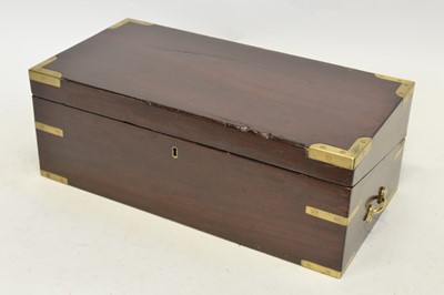 Lot 265 - George III mahogany writing box
