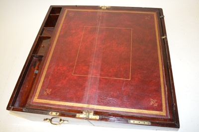 Lot 265 - George III mahogany writing box