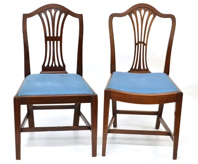 Lot 353 - Ten single dining chairs