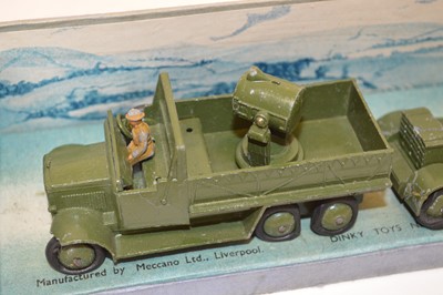 Lot 186 - Dinky Toys no.161 pre-war Mobile Anti-Aircraft...
