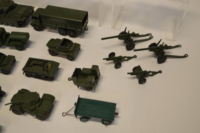 Lot 183 - Unboxed Dinky military vehicles to include 622...