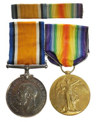 Lot 394 - WWI British War Medal 1914-1918 and Victory Medal