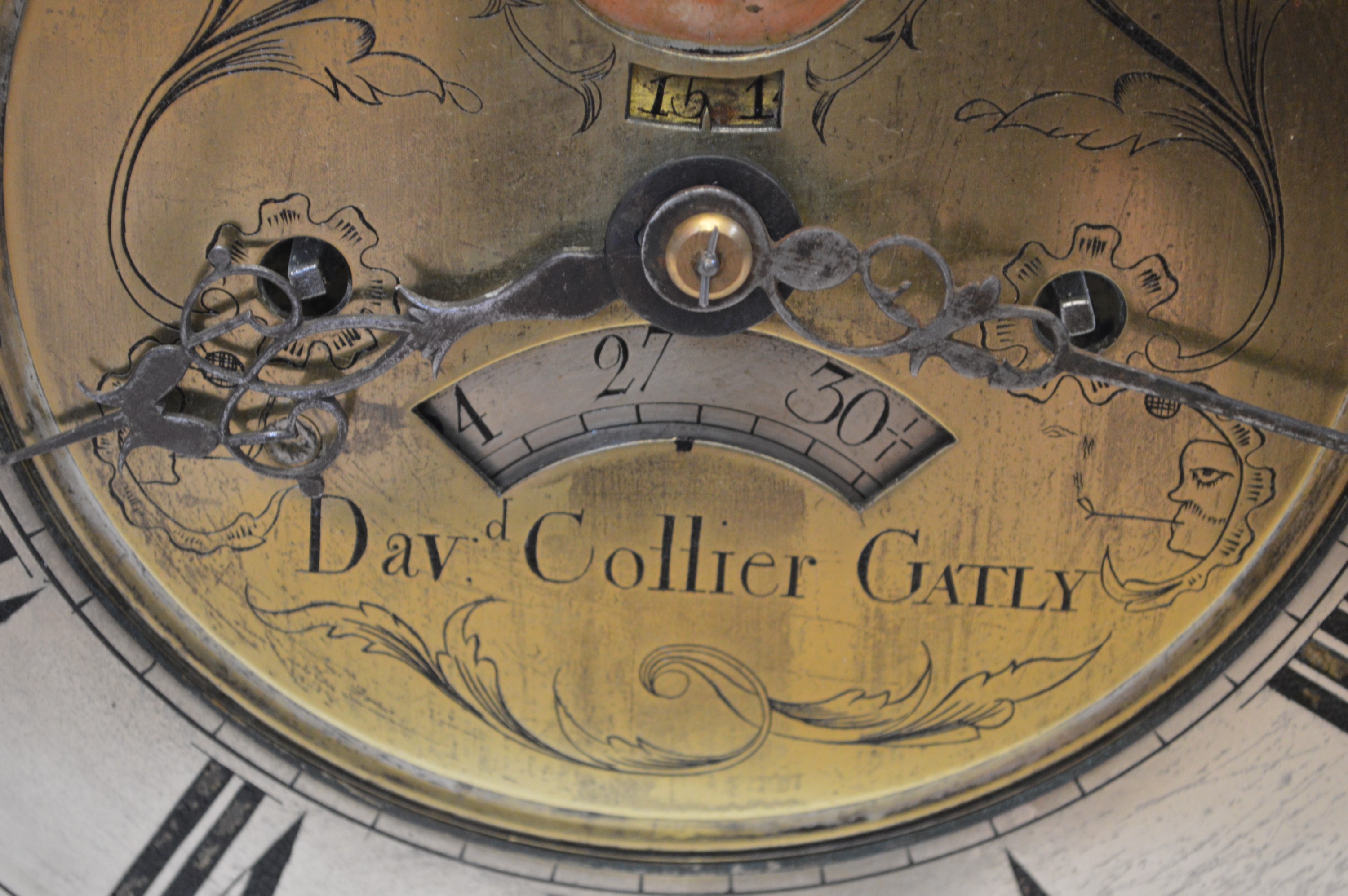 Lot 292 David Collier Gatly, 8day clock movement