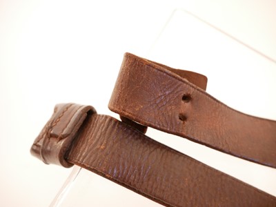 Lot 351 - P53 bayonet and a leather sling.