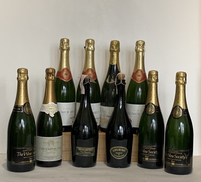 Lot 24 - 10 Bottles Mixed Lot Champagne, Wine Society Saumur Brut and Prosecco di Valdobbiadene