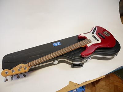 Lot 212 - Fender Corona USA Jazz Bass guitar with strap and case
