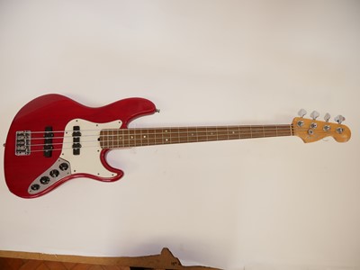 Lot 212 - Fender Corona USA Jazz Bass guitar with strap and case