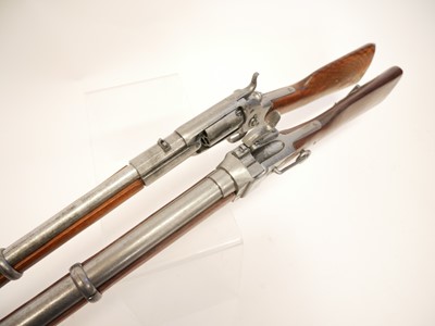 Lot 51 - Denix replica Sharps rifle and Colt revolving rifle