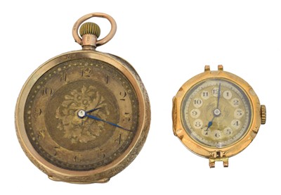 Lot 96 - Two 9ct gold watches