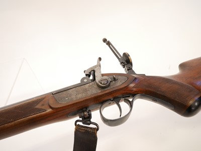 Lot 99 - Hamilton .451 left hand percussion rifle LICENCE REQUIRED