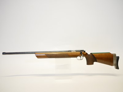 Lot 98 - Unique Model 66 Match .22 left hand bolt action rifle LICENCE REQUIRED