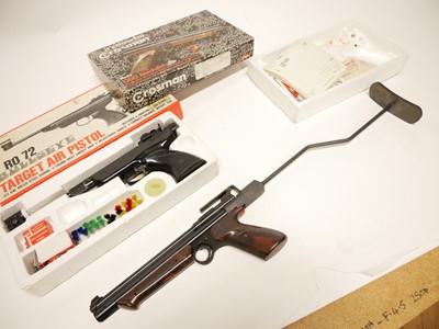 Lot 181 - Crossman Medalist II .22 air pistol and a R072 air pistol