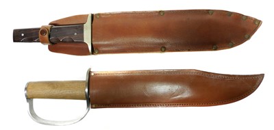Lot 353 - Alamo Bowie knife and a replica CSA knife
