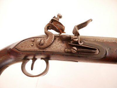 Lot 13 - Flintlock holster pistol by Nicholson London