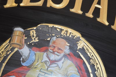 Lot 246 - Falstaff Ales slate backed pub sign by Dickson