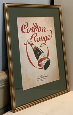 Lot 73 - A collection of 4 very finely framed Champagne Prints and Posters