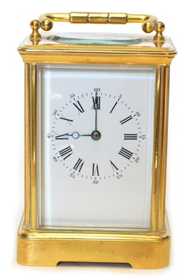 Lot 276 - Early 20th-century carriage clock