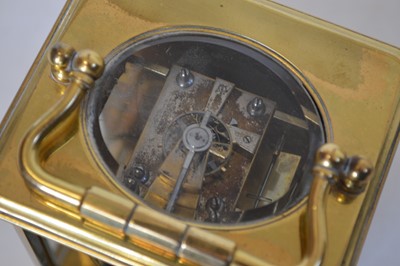 Lot 276 - Early 20th-century carriage clock