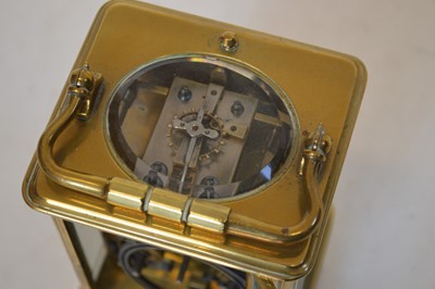 Lot 181 - Early 20th-century carriage clock