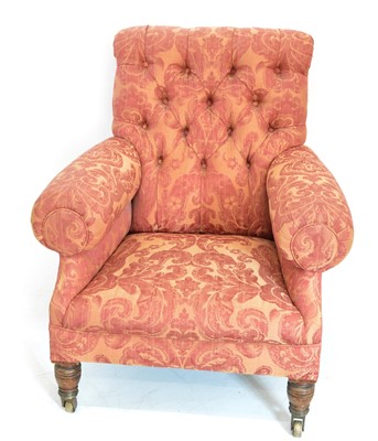 Lot 359 - A Victorian armchair in the style of Howard & Sons