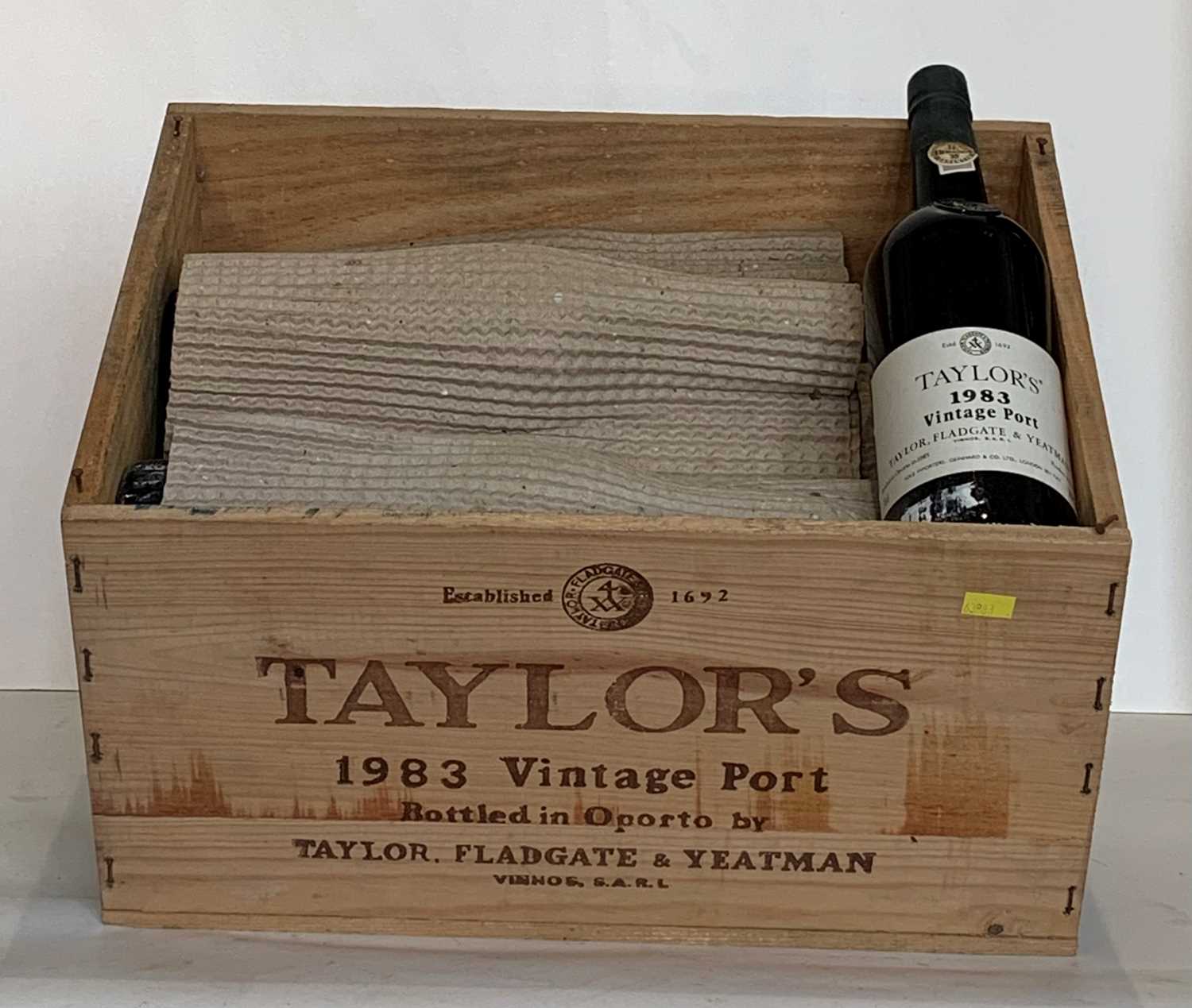 Lot 45 - 11 Bottles (in OWC) Taylor’s Vintage Port 1983