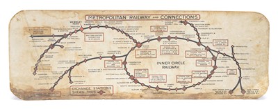 Lot 152 - Metropolitan Railway and Connections Map