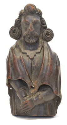 Lot 274 - 17th Century Carved Religious Figure
