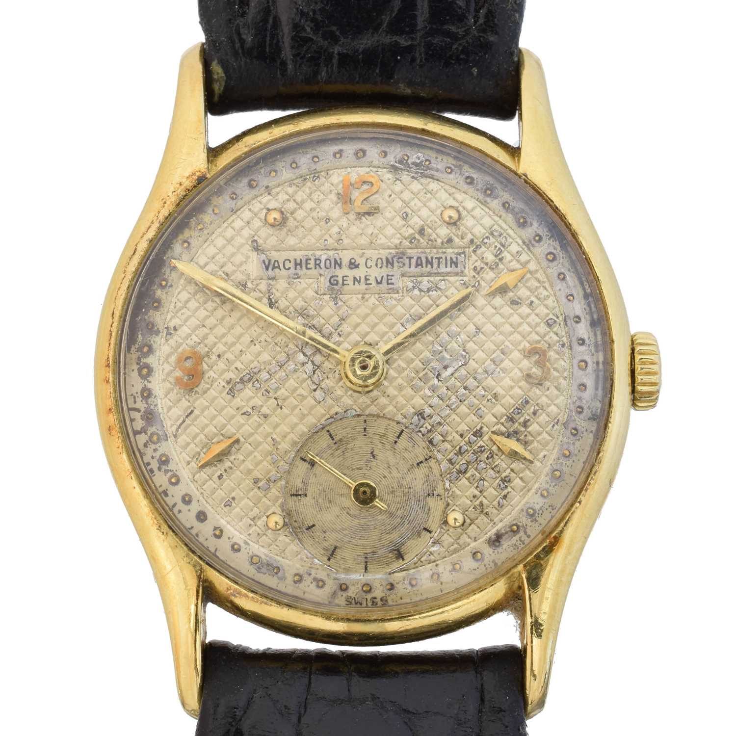 158 - A 1950s 18ct gold Vacheron & Constantin wristwatch,