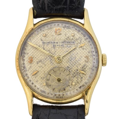 Lot 158 - A 1950s 18ct gold Vacheron & Constantin wristwatch