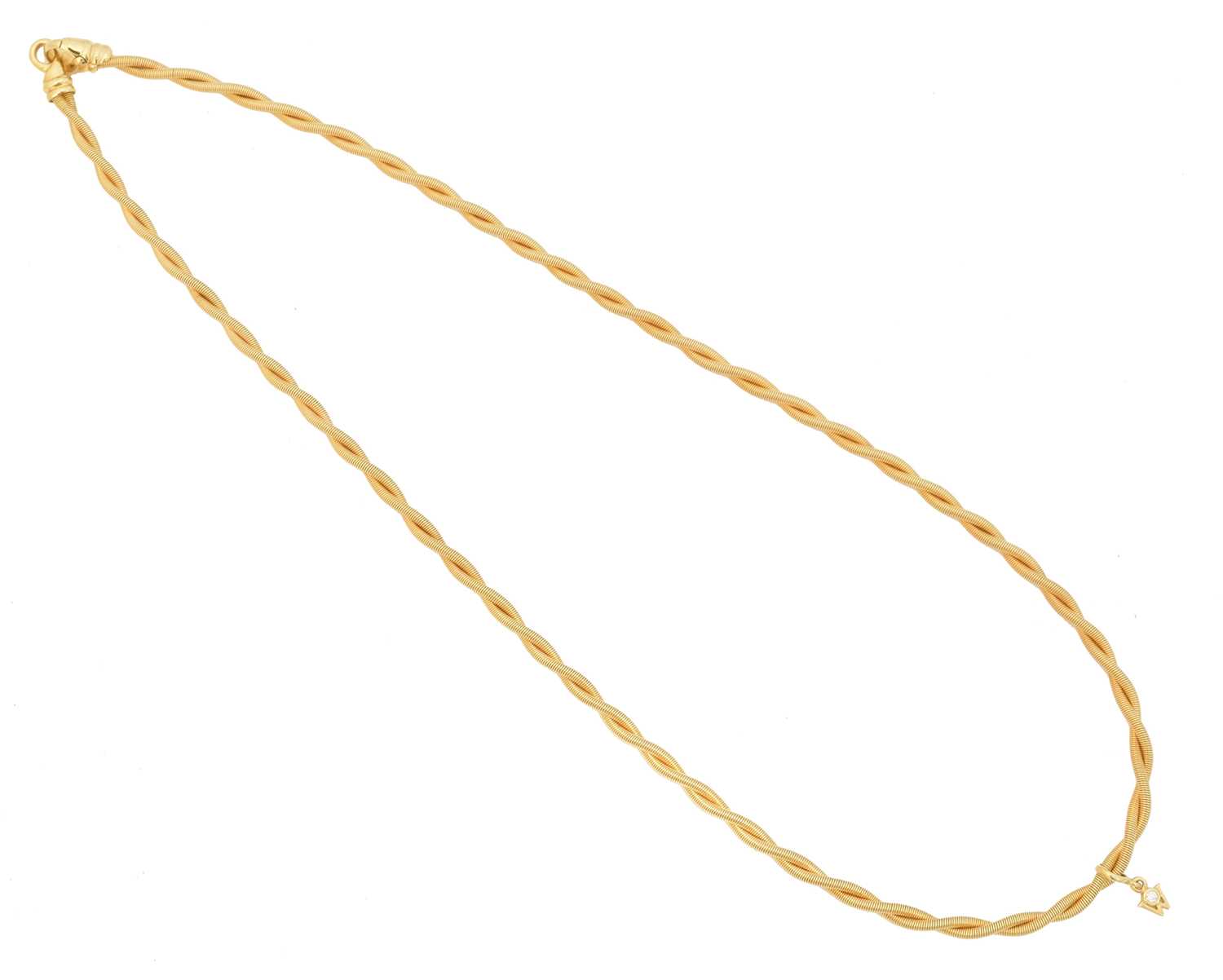31 - An 18ct gold necklace by Wellendorff,