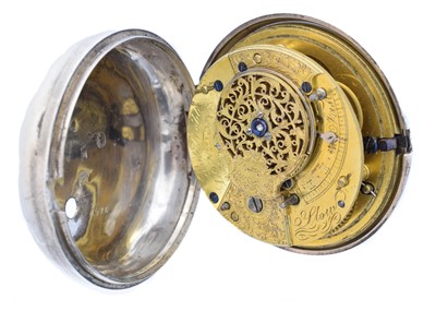 Lot 176 - An early 19th century silver open face pocket watch by Rob Webb, London