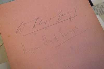 Lot 122 - Small booklet containing numerous autographs from 1940's -50's