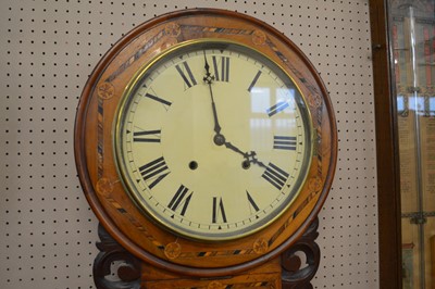 Lot 286 - Late 19th-century American wall clock